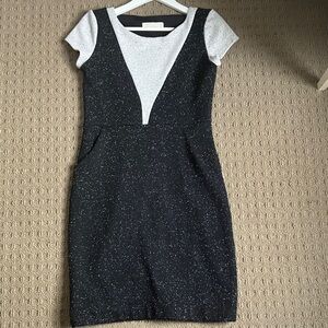 Chic Black and Gray Women's Mini Dress